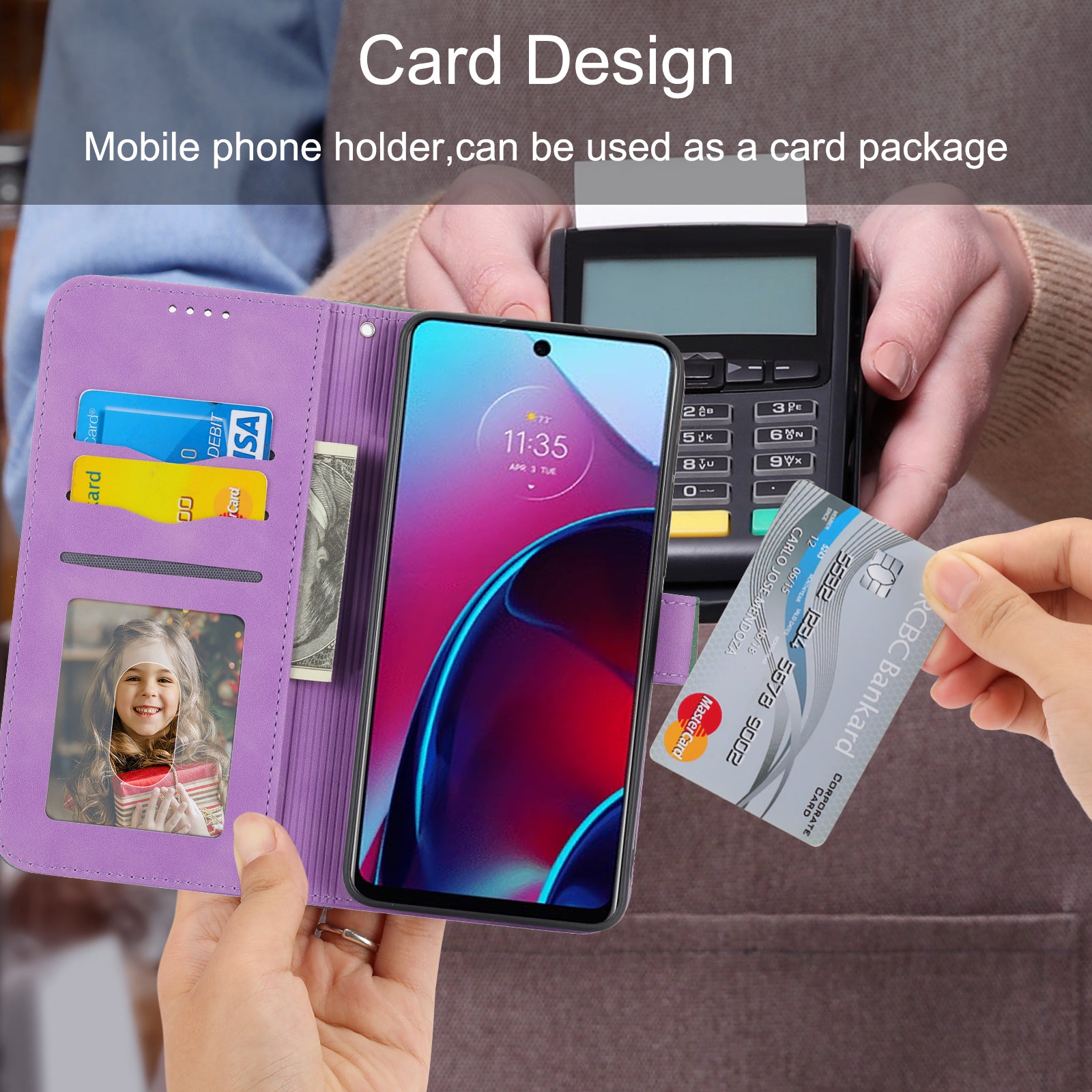 Pouzdro na telefon DIERFENG DF-03 pro Motorola Moto G Stylus 4G (2022) Lines Potištěný PU kožený kryt stojanu na telefon Pouzdro na telefon DIERFENG DF-03 pro Motorola Moto G Stylus 4G (2022) Lines Potištěný PU kožený kryt stojanu na telefon